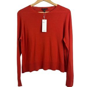 NWT Eileen Fisher Ultrafine Merino size L Red color